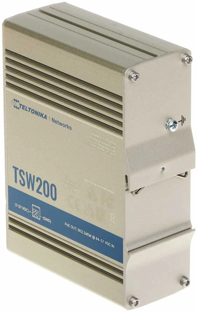 8 prievadų, 8 PoE prievadų komutatorius TELTONIKA TSW200