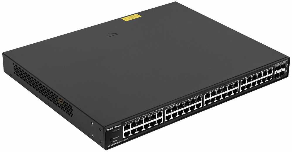 Šakotuvas Ruijie jungiklis POE RG-NBS3100-48GT4SFP-P 48 PRIEVADŲ REYEE