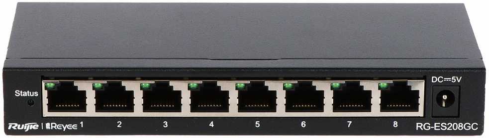 Šakotuvas Ruijie Switch RG-ES208GC 8 PRIEVADŲ REYEE
