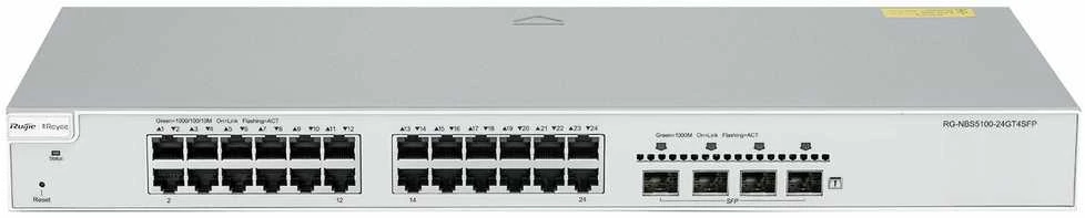 Šakotuvas Ruijie jungiklis RG-NBS5100-24GT4SFP 24 PRIEVADŲ REYEE