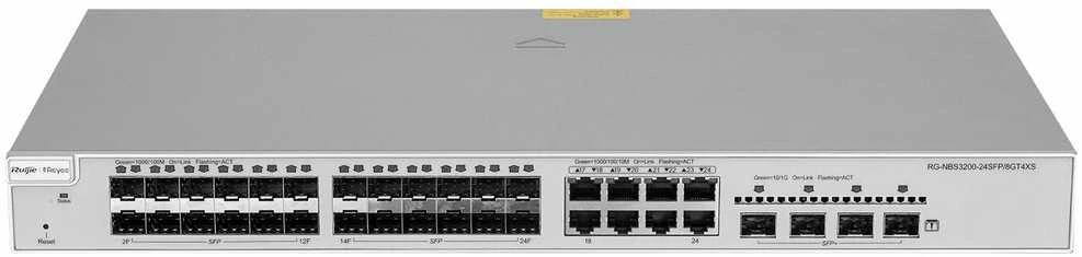 Šakotuvas Ruijie jungiklis SFP RG-NBS3200-24SFP/8GT4XS 24 PRIEVADŲ REYEE