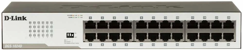 Šakotuvas SWITCH DGS-1024D/E 24 PRIEVADŲ D-Link