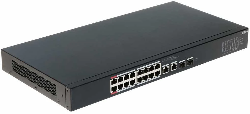 Šakotuvas SWITCH POE CS4218-16ET-135 16 PRIEVADŲ SFP DAHUA