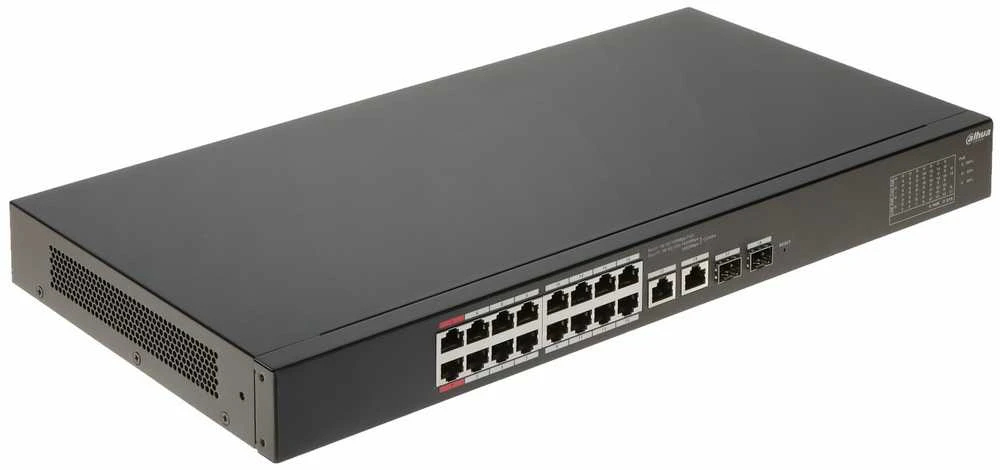 Šakotuvas SWITCH POE CS4218-16ET-240 16 PRIEVADŲ SFP DAHUA