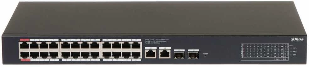 Šakotuvas SWITCH POE CS4228-24GT-375 24 PRIEVADŲ SFP DAHUA