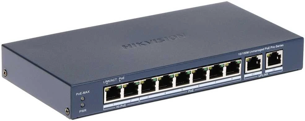 Šakotuvas Jungiklis POE DS-3E0310HP-E(C) 8 PRIVATUS „Hikvision“