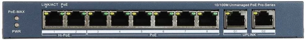 Šakotuvas Jungiklis POE DS-3E0310HP-E(C) 8 PRIVATUS „Hikvision“