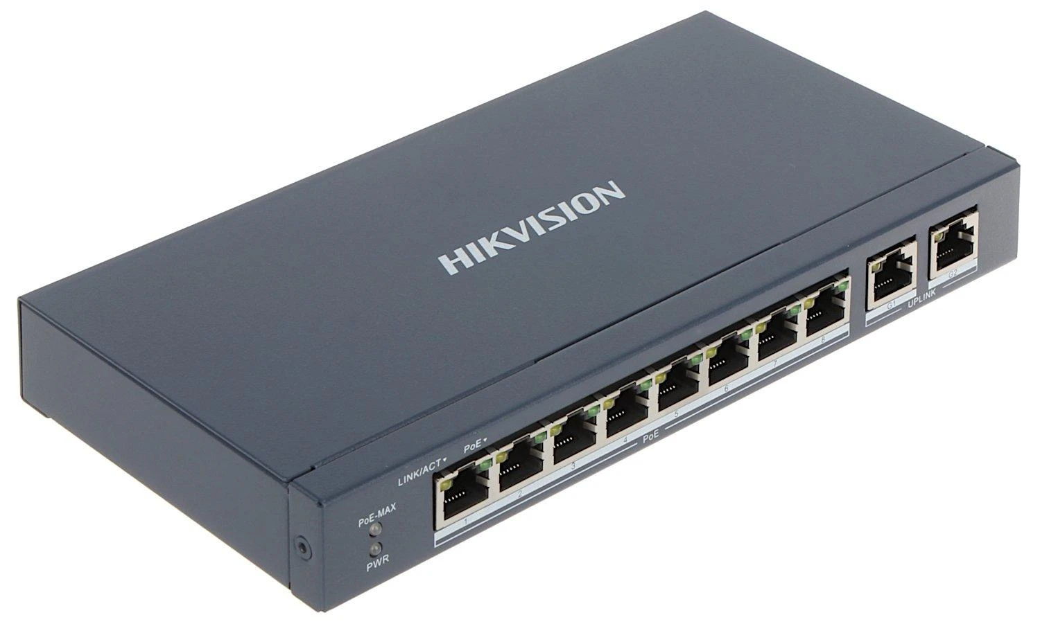 Šakotuvas SWITCH POE DS-3E0310P-E/M 8 PRIEVADŲ Hikvision