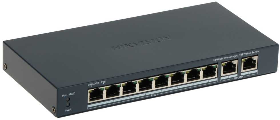 PoE šakotuvas Hikvision DS-3E0310P-E/M