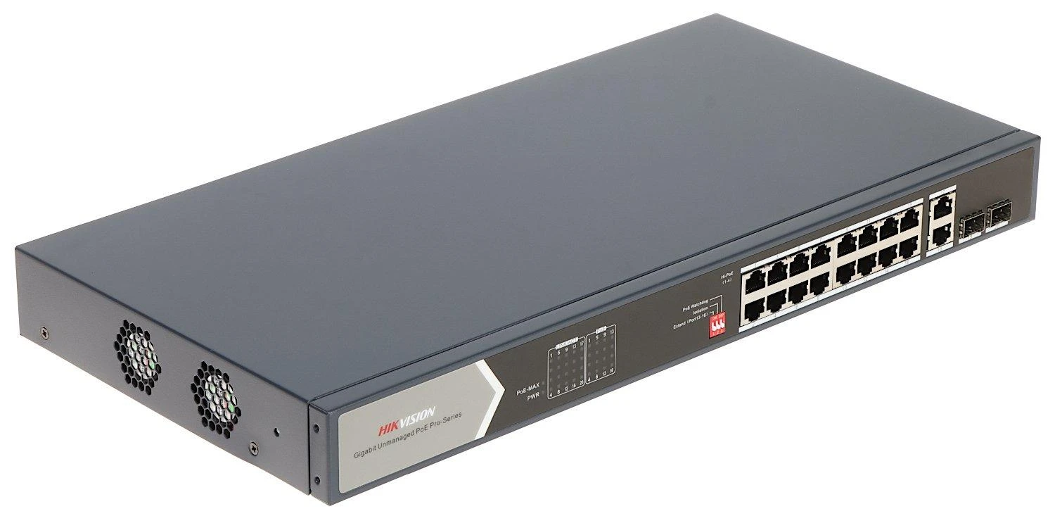 Šakotuvas SWITCH POE DS-3E0520HP-E 16 PRIEVADŲ SFP Hikvision