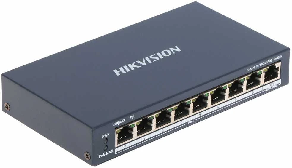 Šakotuvas SWITCH POE DS-3E1309P-EI 8 PRIEVADŲ Hikvision