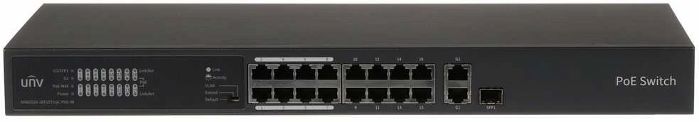 Šakotuvas SWITCH POE NSW2020-16T1GT1GC-POE-IN 16 PRIEVADŲ SFP UNIVIEW