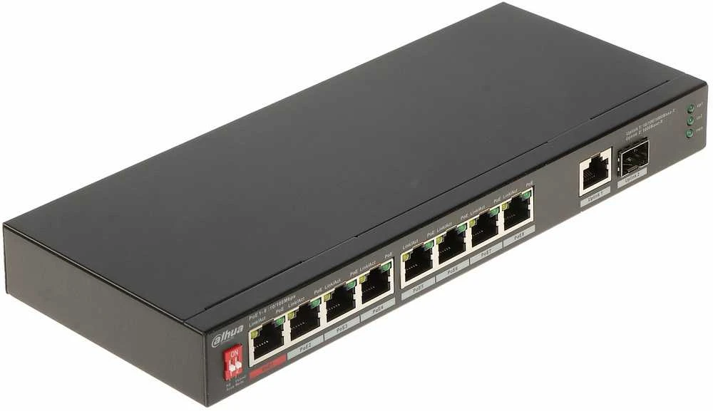Šakotuvas SWITCH POE PFS3110-8ET1GT1GF-96 8 PRIEVADŲ SFP DAHUA