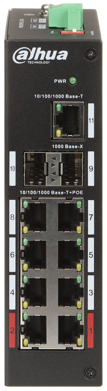 Šakotuvas SWITCH POE PFS3211-8GT-120-V2 8 PRIEVADŲ SFP DAHUA
