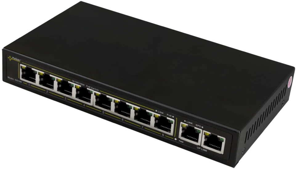 Šakotuvas SWITCH POE SG-108 8 PRIEVADŲ PULSAR