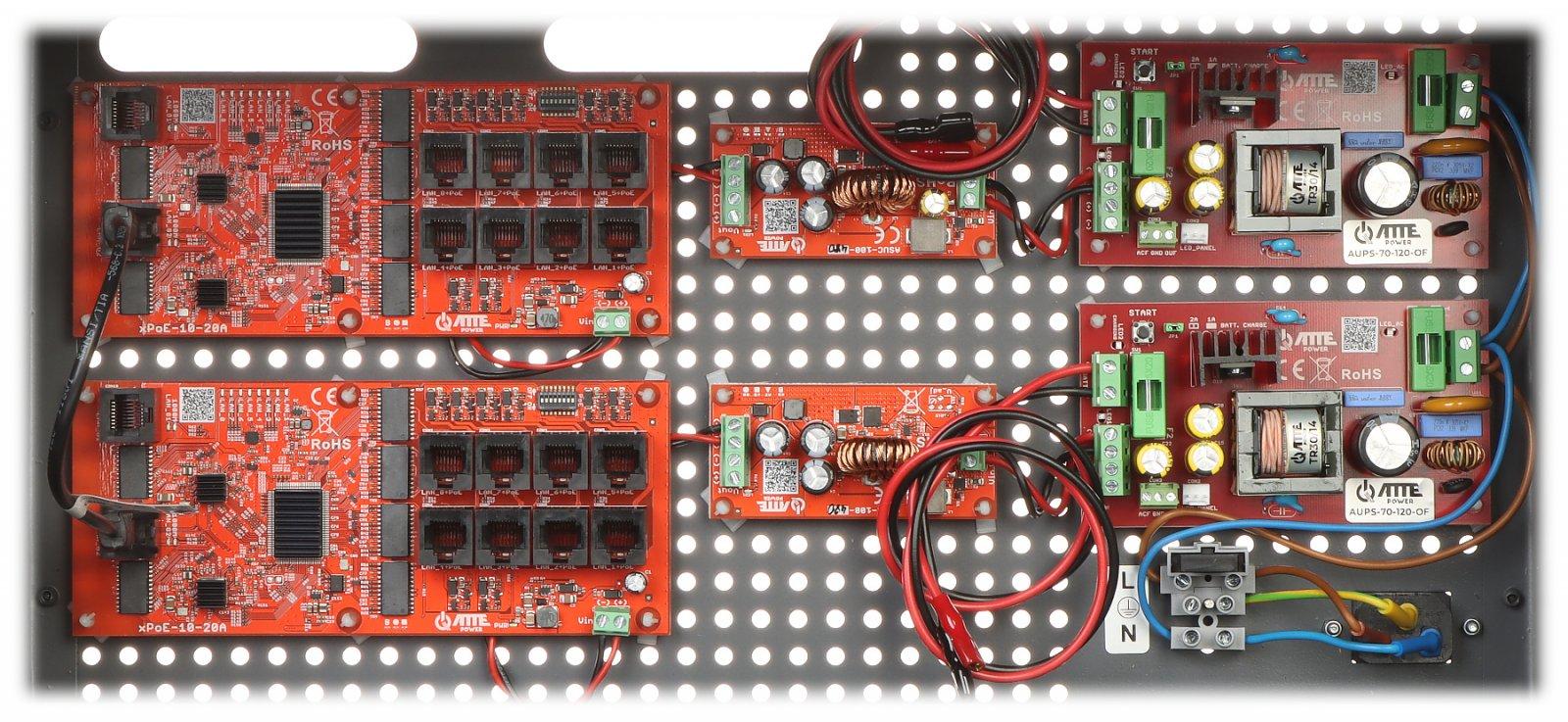 Šakotuvas SWITCH POE SU BUFERINIU MAITINTUVU IPUPS-16-20-R5U0 16 PRIEVADŲ ATTE