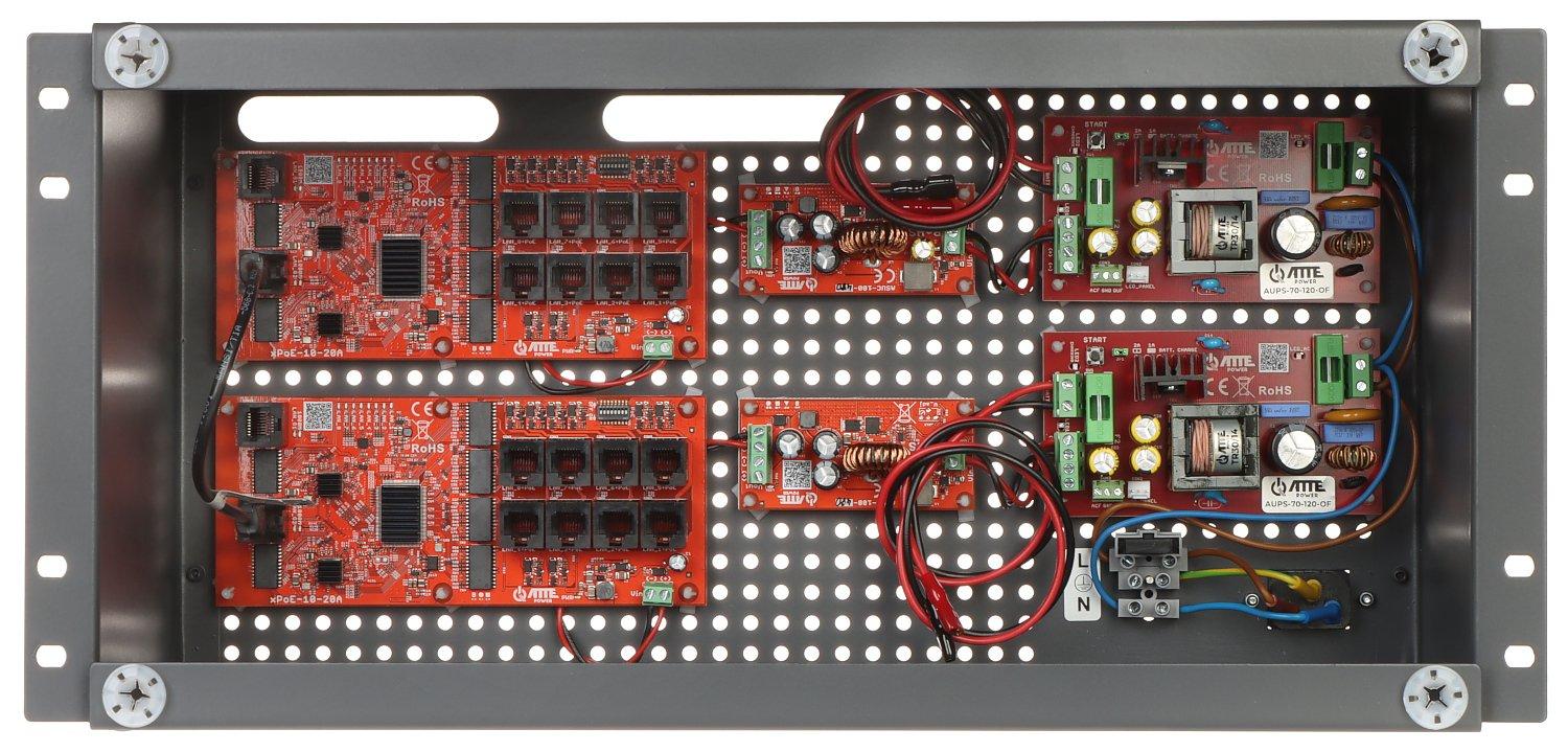 Šakotuvas SWITCH POE SU BUFERINIU MAITINTUVU IPUPS-16-20-R5U0 16 PRIEVADŲ ATTE