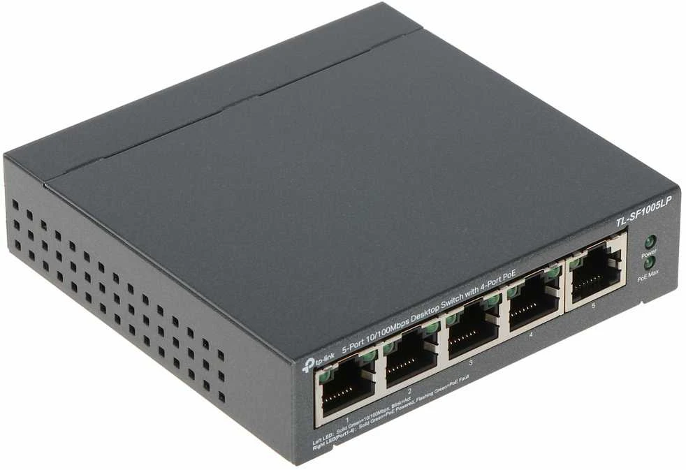 Šakotuvas TP-LINK | Jungiklis | TL-SF1005LP | Nevaldomas | Darbalaukis | 10/100 Mbps (RJ-45) jungtys kiekis 5 | Maitinimas per Ethernet (PoE) jungtys kiekis 4 | Maitinimo tipas Išorinis