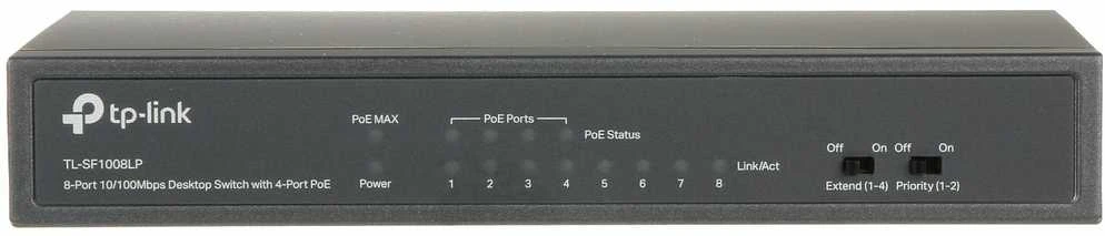 Šakotuvas TP-LINK | Jungiklis | TL-SF1008LP | Nevaldomas | Darbalaukis | 10/100 Mbps (RJ-45) jungtys kiekis 8 | Maitinimas per Ethernet (PoE) jungtys kiekis 4 | Maitinimo tipas Išorinis