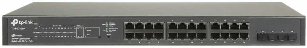 Šakotuvas SWITCH POE TL-SG2428P 24 PRIEVADŲ SFP TP-LINK