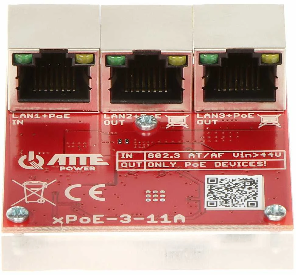 Šakotuvas AT3 SWITCH POE XPOE-3-11A 3 PRIEVADŲ ATTE