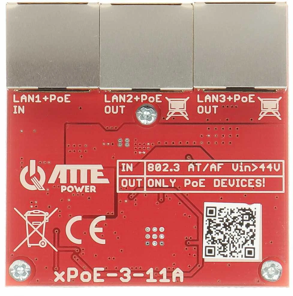 Šakotuvas AT3 SWITCH POE XPOE-3-11A 3 PRIEVADŲ ATTE