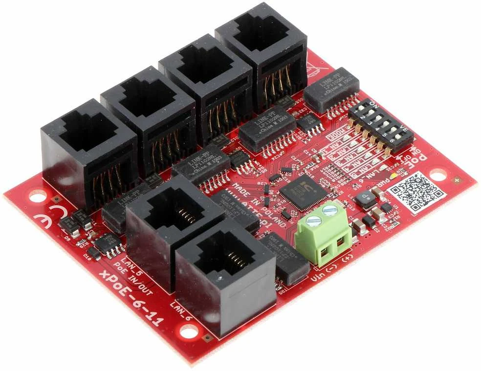 Šakotuvas SWITCH POE XPOE-6-11-OF 5 PRIEVADŲ ATTE