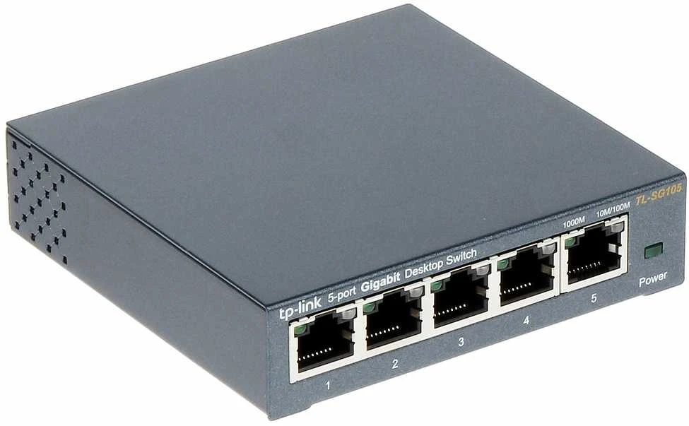 Šakotuvas Komutatorius TP-LINK, 5-port, metalinis korpusas, juodas / TL-SG105