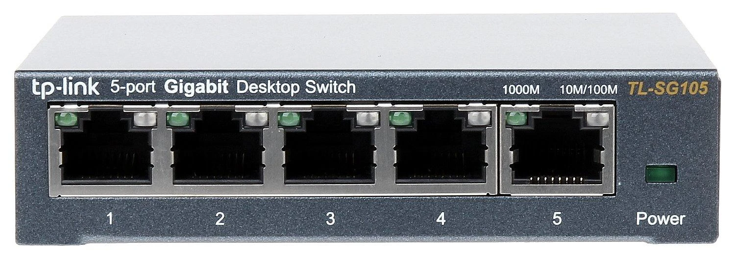 Šakotuvas Komutatorius TP-LINK, 5-port, metalinis korpusas, juodas / TL-SG105