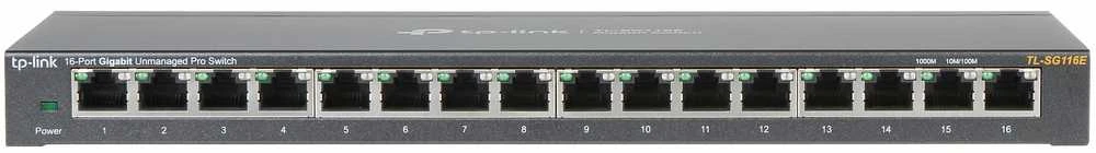 Šakotuvas SWITCH TL-SG116E 16 PRIEVADŲ TP-LINK