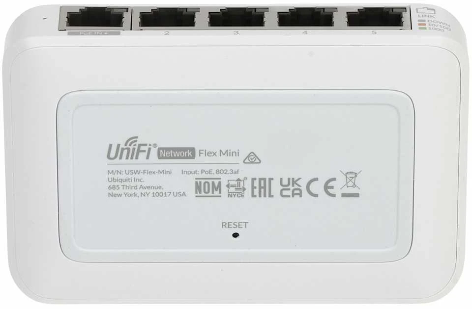 Šakotuvas SWITCH USW-FLEX-MINI 5 PRIEVADŲ UBIQUITI / UniFi
