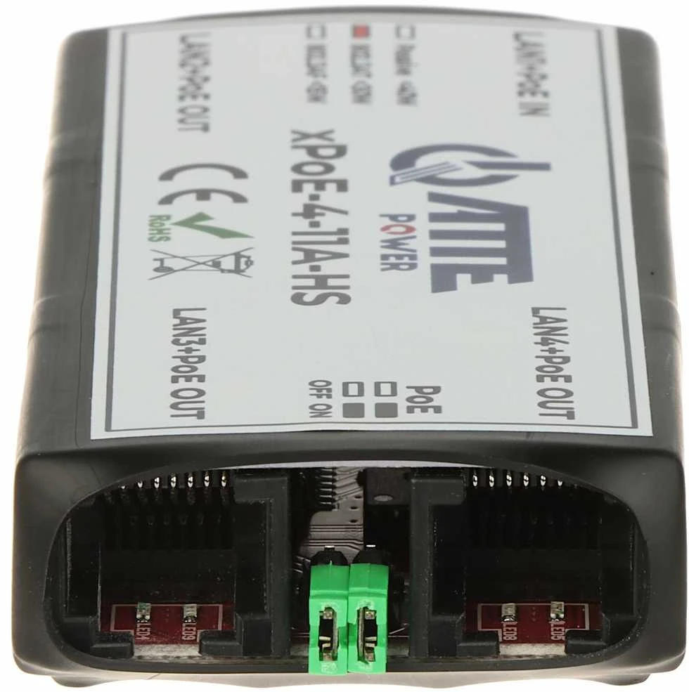 Šakotuvas SWITCH‘AS POE, EXTENDER XPOE-4-11A-HS 4 PRIEVADŲ ATTE