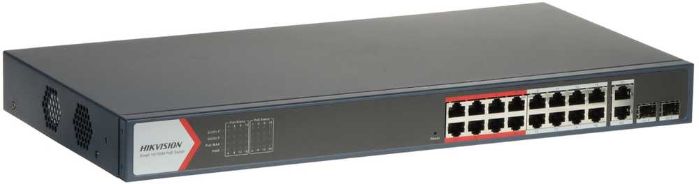 Šakotuvas DS-3E1318P-EI(B) Switch Hikvision