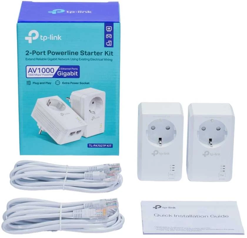 TINKLO ADAPTERIS TL-PA7027P-KIT TP-LINK