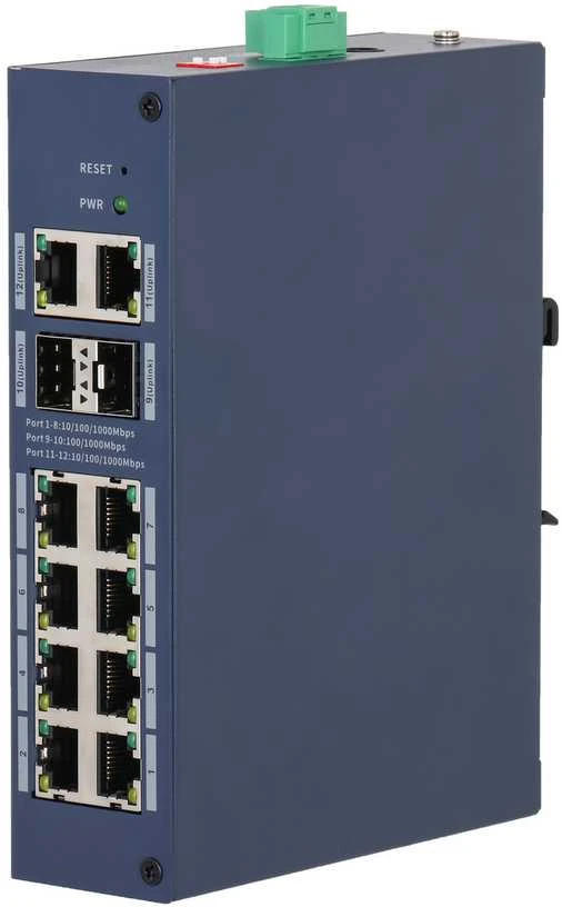 Šakotuvas VALDOMAS PRAMONINIS KOMUTATORIUS CHS4212-8GT 8 PRIEVADŲ SFP DAHUA