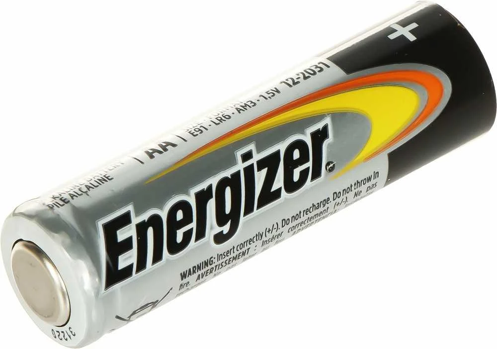 Energizer AA 1.5V baterija iš arti