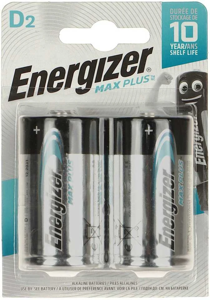 ŠARMINĖ BATERIJA BAT-LR20-MAXPLUS*P2 1.5 V LR20 (D) ENERGIZER