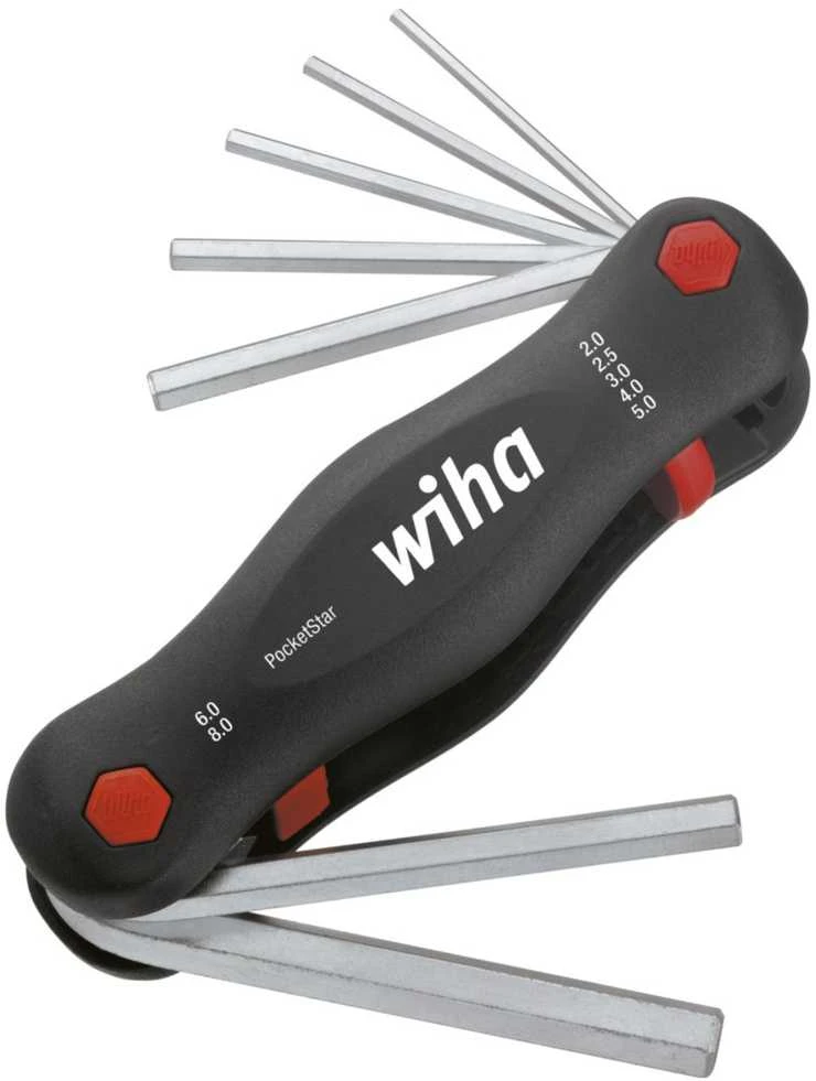 ŠEŠIABRAUNIŲ RAKTŲ RINKINYS WH-POCKETSTAR/23041 WIHA