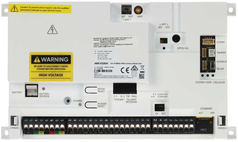 SIGNALIZACIJOS CENTRALĖ AX HYBRID PRO G2 DS-PA502-64 Hikvision