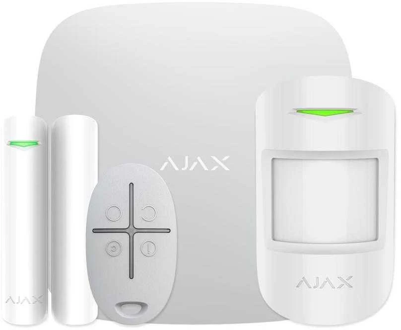 AJAX StarterKit apsaugos sistemos komplektas baltas