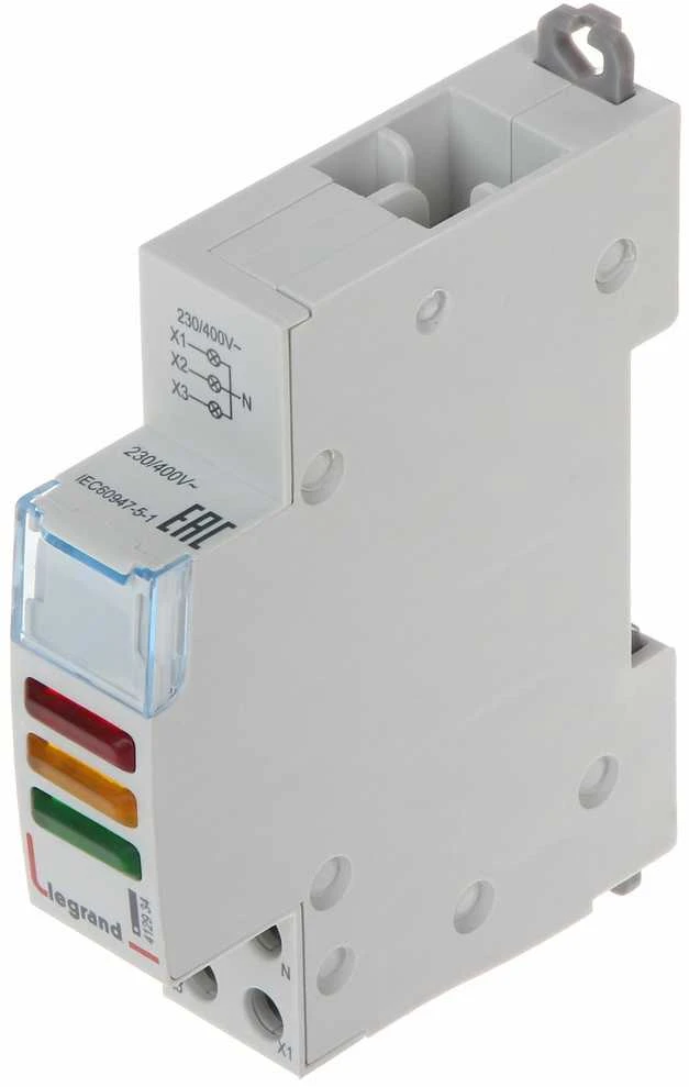 SIGNALIZAVIMO LEMPUTĖ LED LE-412934 MONTAVIMAS ANT BĖGIO DIN (TS-35) LEGRAND