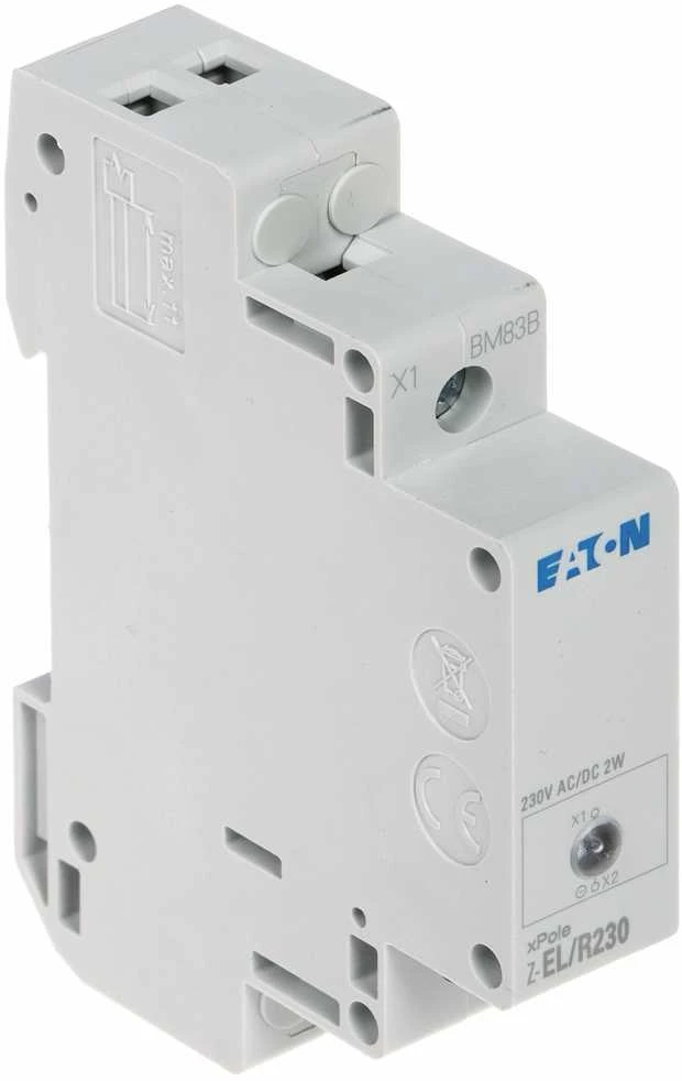 SIGNALIZAVIMO LEMPUTĖ LED Z-EL/R230 MONTAVIMAS ANT BĖGIO DIN (TS-35) EATON
