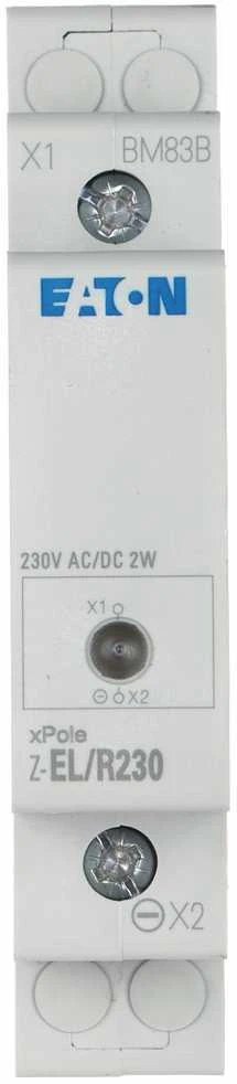 SIGNALIZAVIMO LEMPUTĖ LED Z-EL/R230 MONTAVIMAS ANT BĖGIO DIN (TS-35) EATON