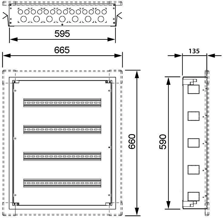 SKIRSTIKLIS PO TINKU 72-MODULINIS LE-337223 XL3 S 160 LEGRAND