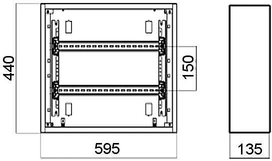 SKIRSTIKLIS VIRŠ TINKO 48-MODULINIS LE-337202 XL3 S 160 LEGRAND