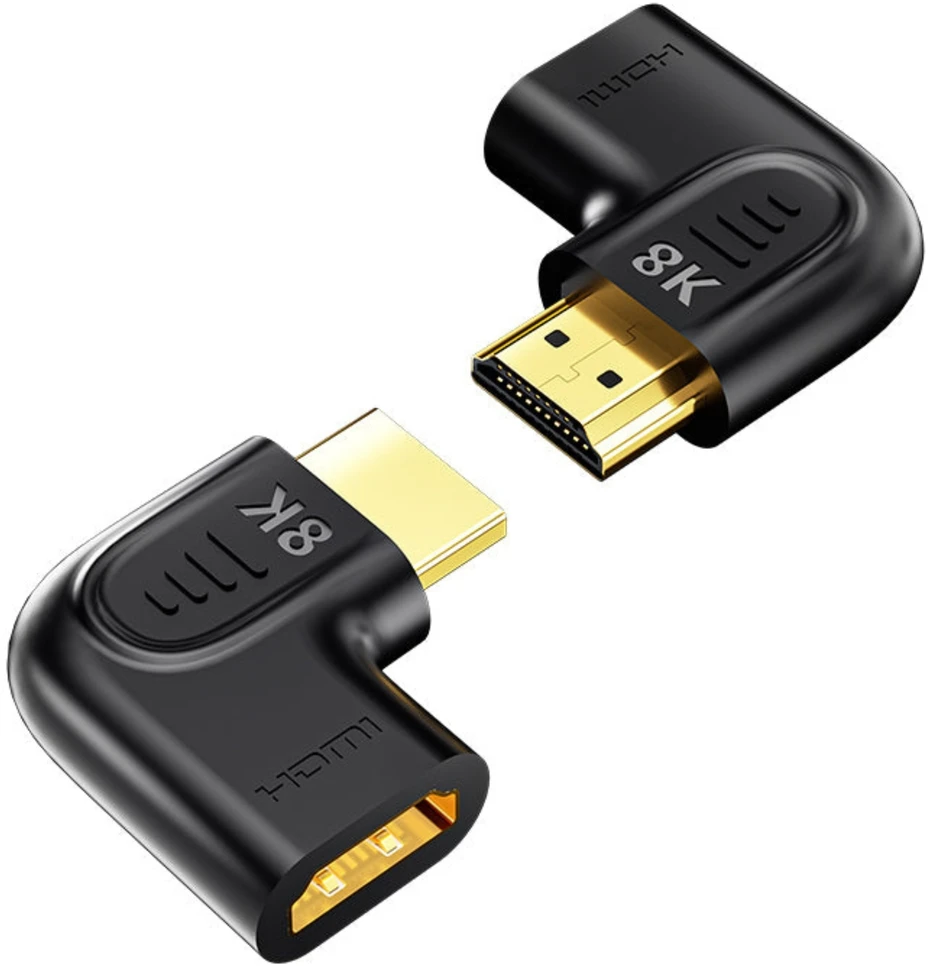 Unitek 8K HDMI 90 ir 270 laipsnių kampo plokščias adapteris