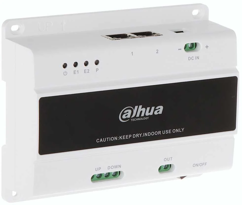 Dahua Technology Co Tinklo valdiklis skirtas dviejų laidų domofonų sistemai pajungti VTNS2003B-2