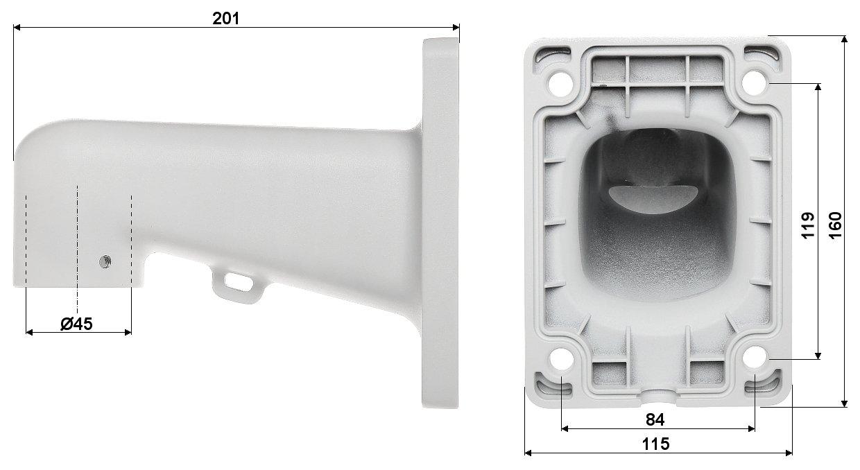 Terminio vaizdo hibridinė kamera IP TPC-SD2221-B7F8 7 mm - 960p, 8 mm - 1080p DAHUA