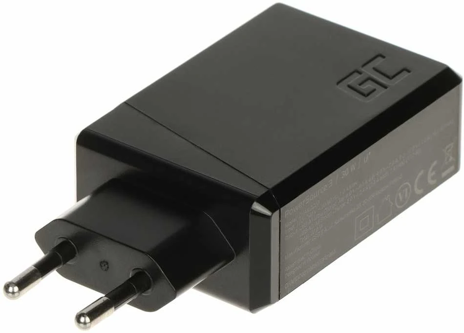 Green Cell Žalias Cell GREENCELL ChargeSource 3 3xUSB 30W sieninis adapteris Ultra Charge ir Smart Charge