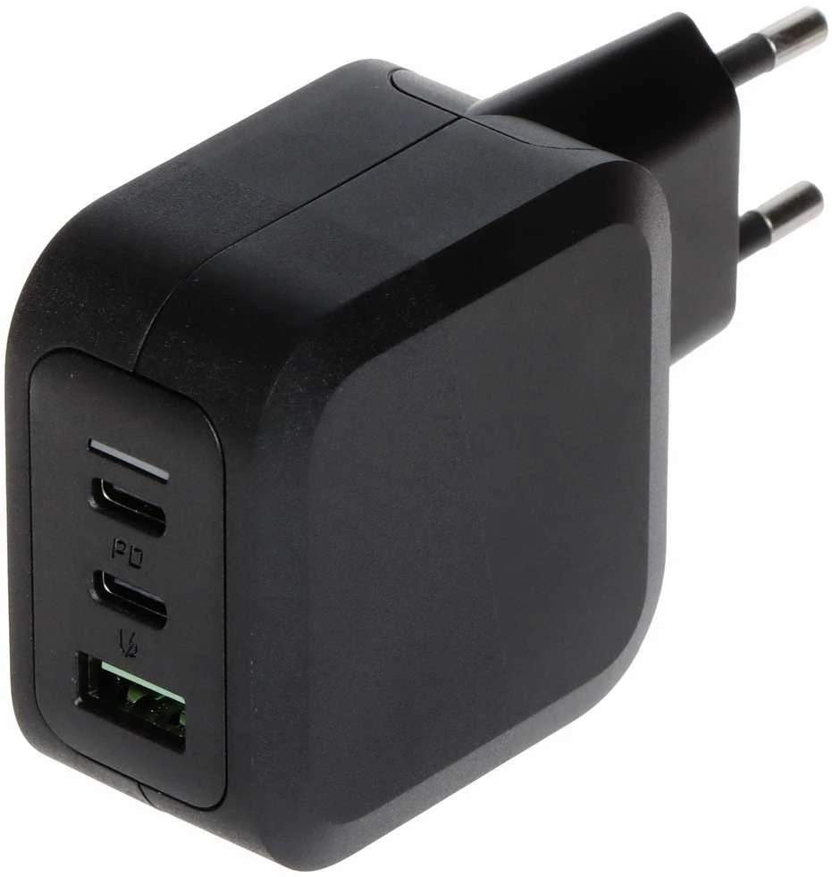 Green Cell Žalias Cell Žalias CELL Charger PowerGaN 65W 2x USB-C PD 1x USB-A UC GaN